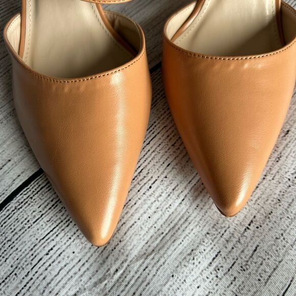 Lulus Faire Tan Pointed-Toe Mules size 9 - Picture 8 of 16